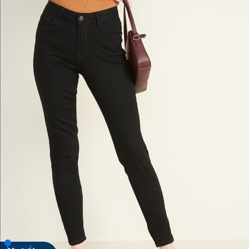 Old Navy Rock Star Super skinny black jeans